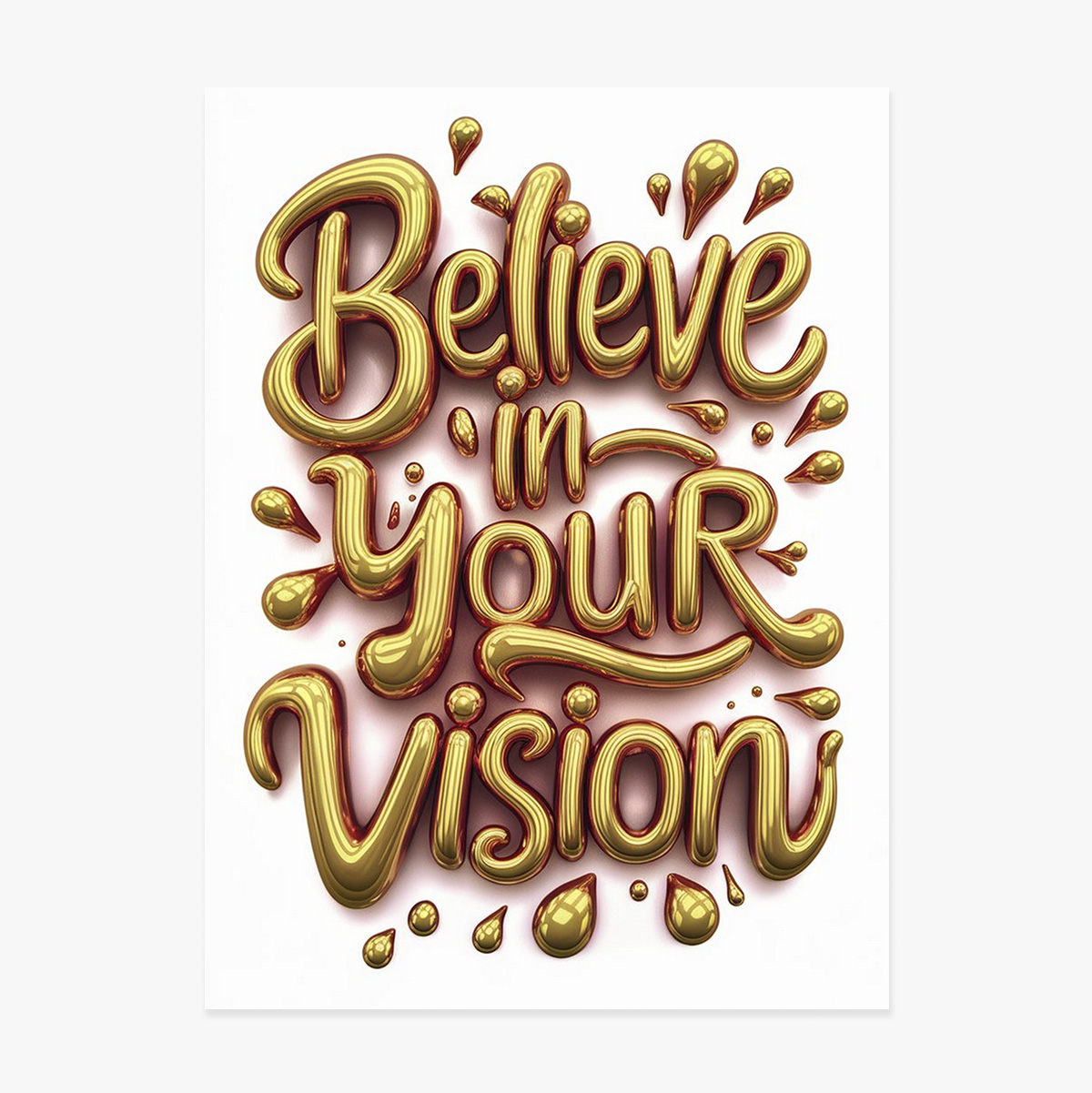 Affiche « Believe in your vision »
