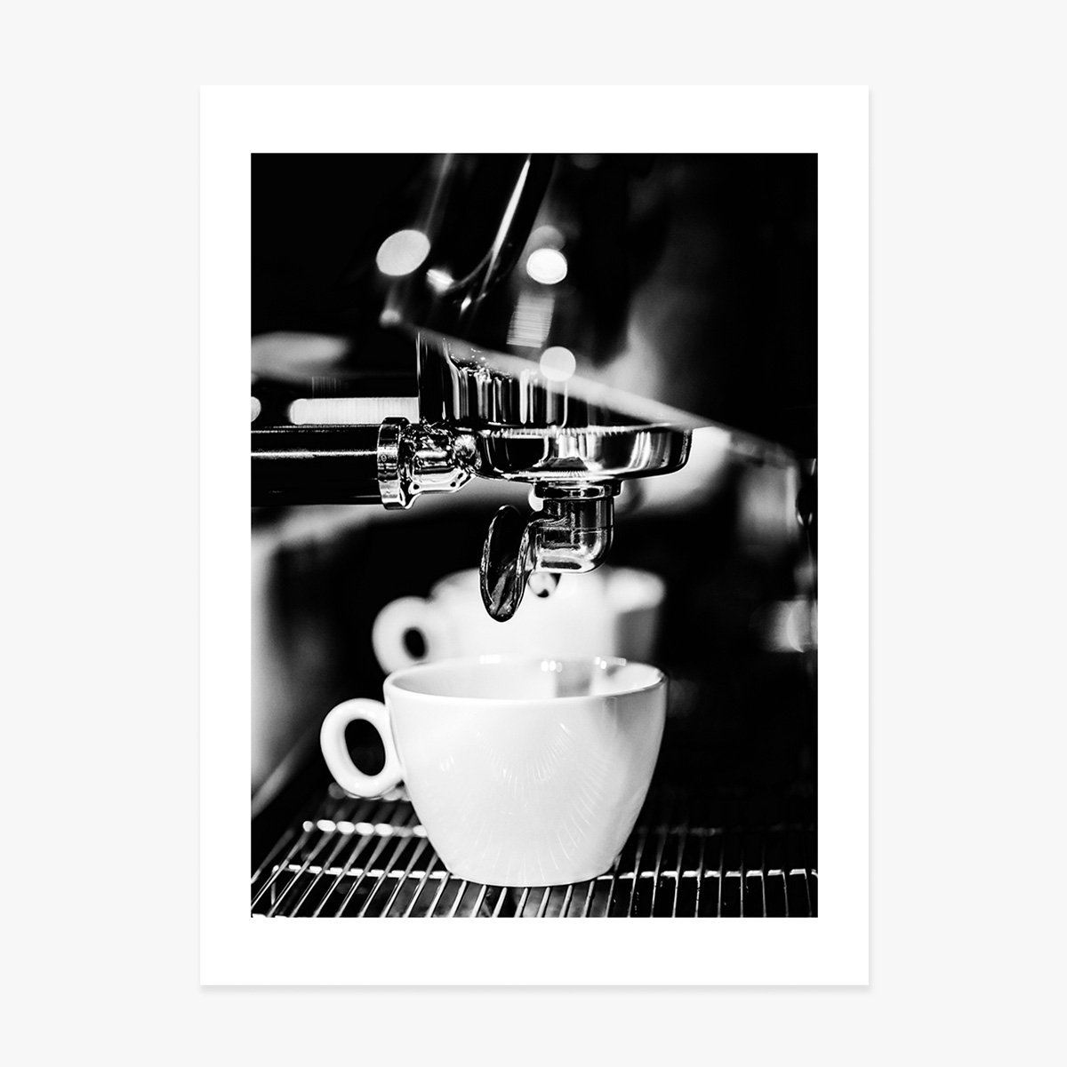 Affiche « Black and white coffee time »
