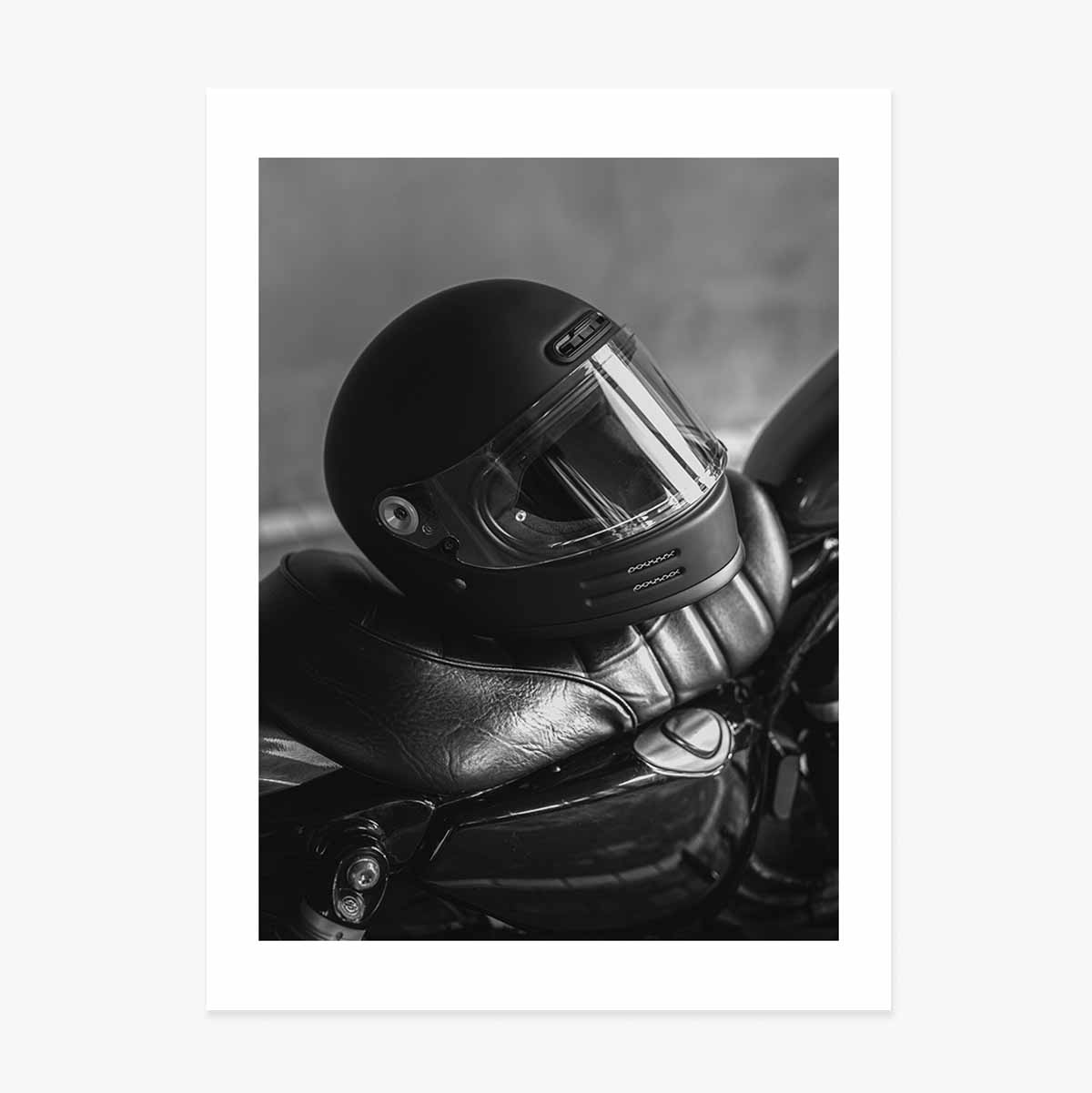 Affiche « Casque de motard »