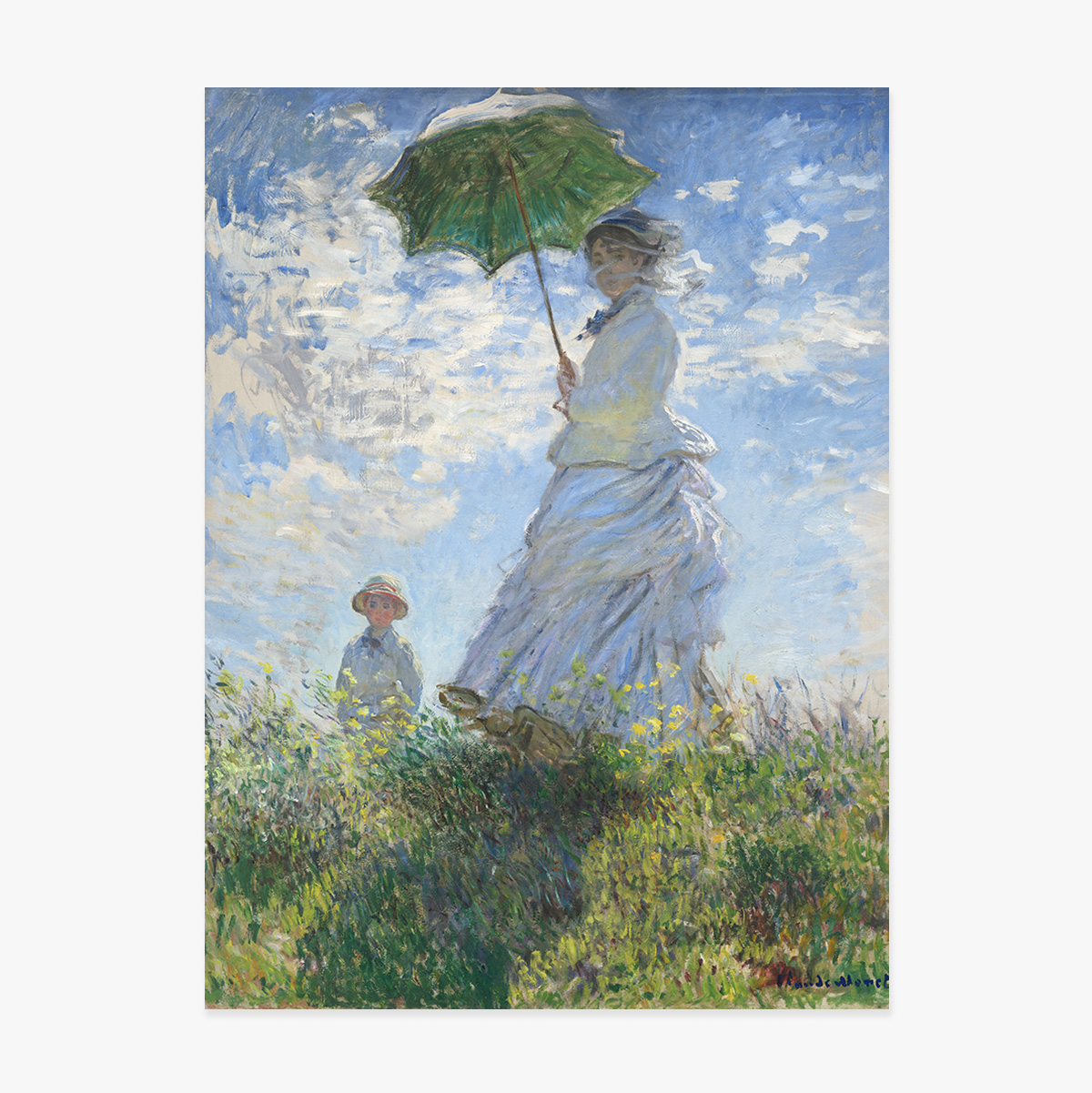 Affiche : Claude Monet, Femme au parapluie, 1875