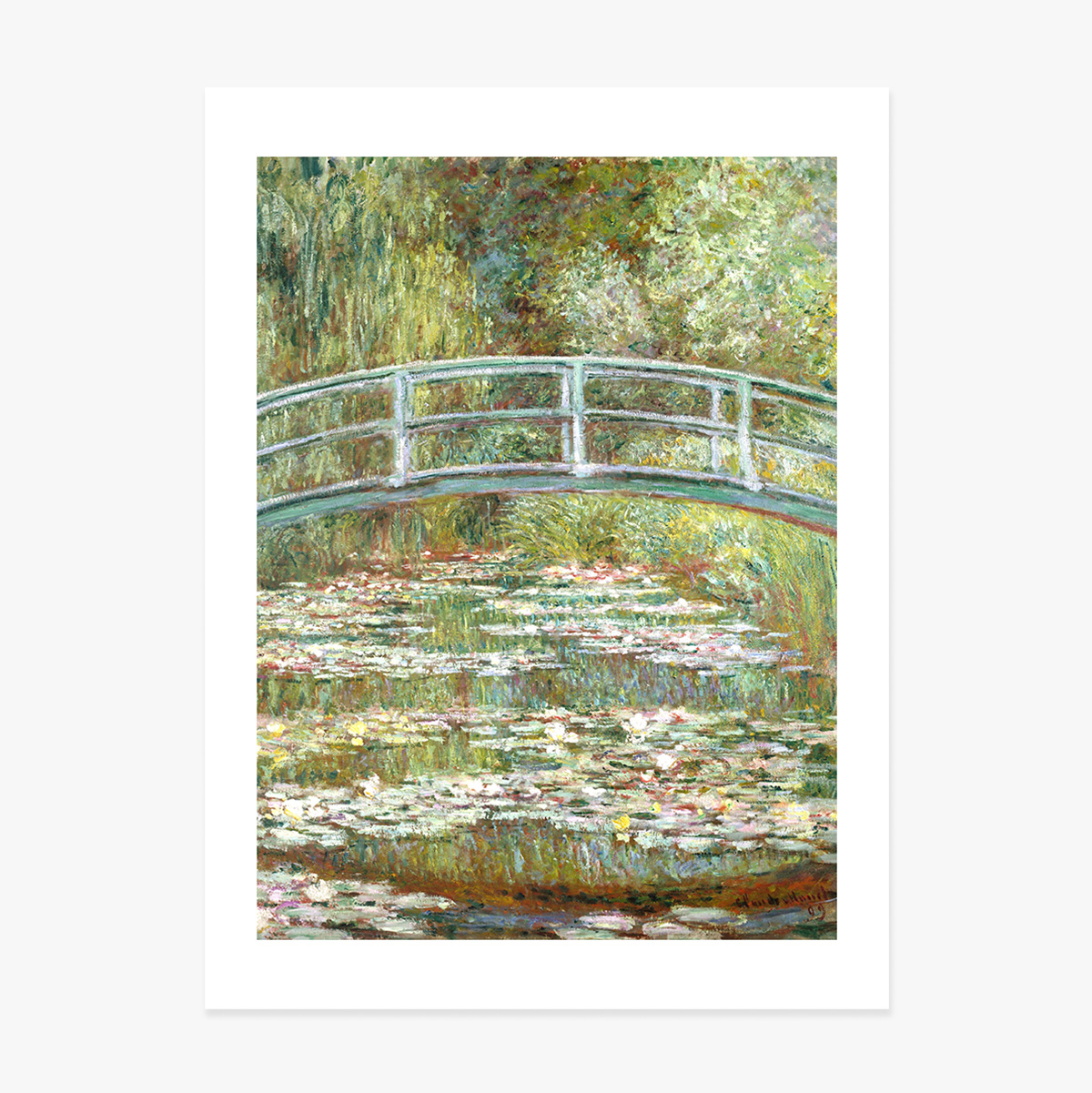 Affiche de Claude Monet, Le pont sur un étang aux nénuphars, 1899