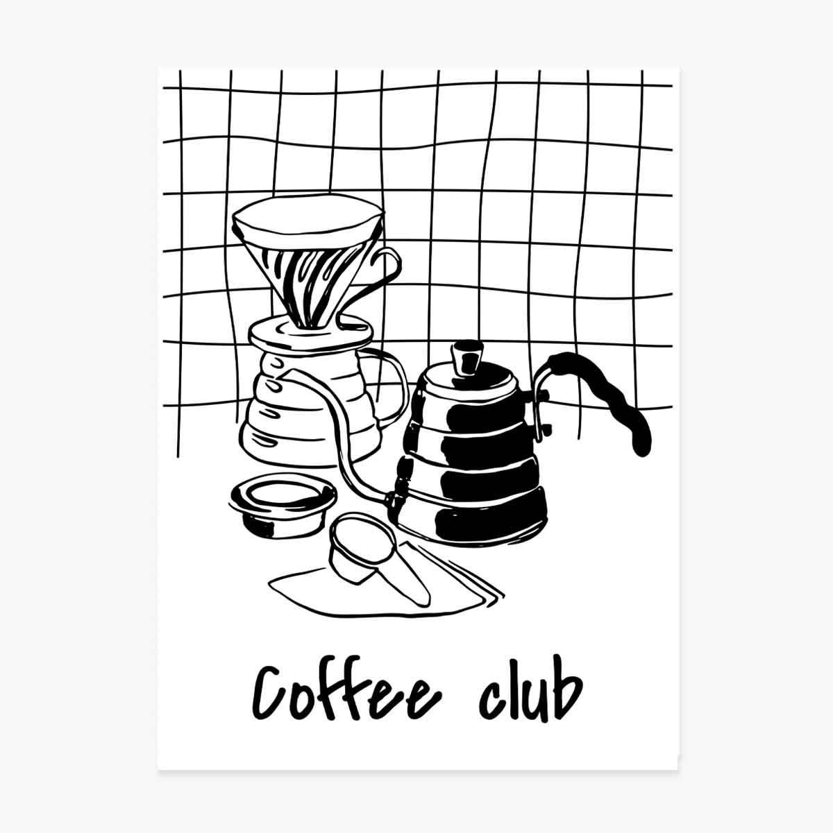 Affiche Coffee Club