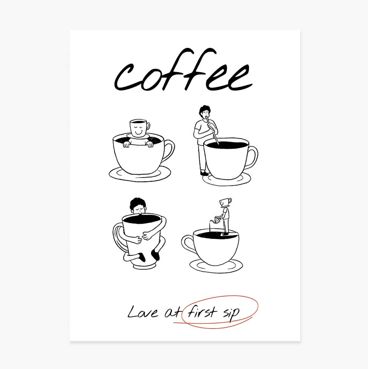 Affiche « Coffee love »