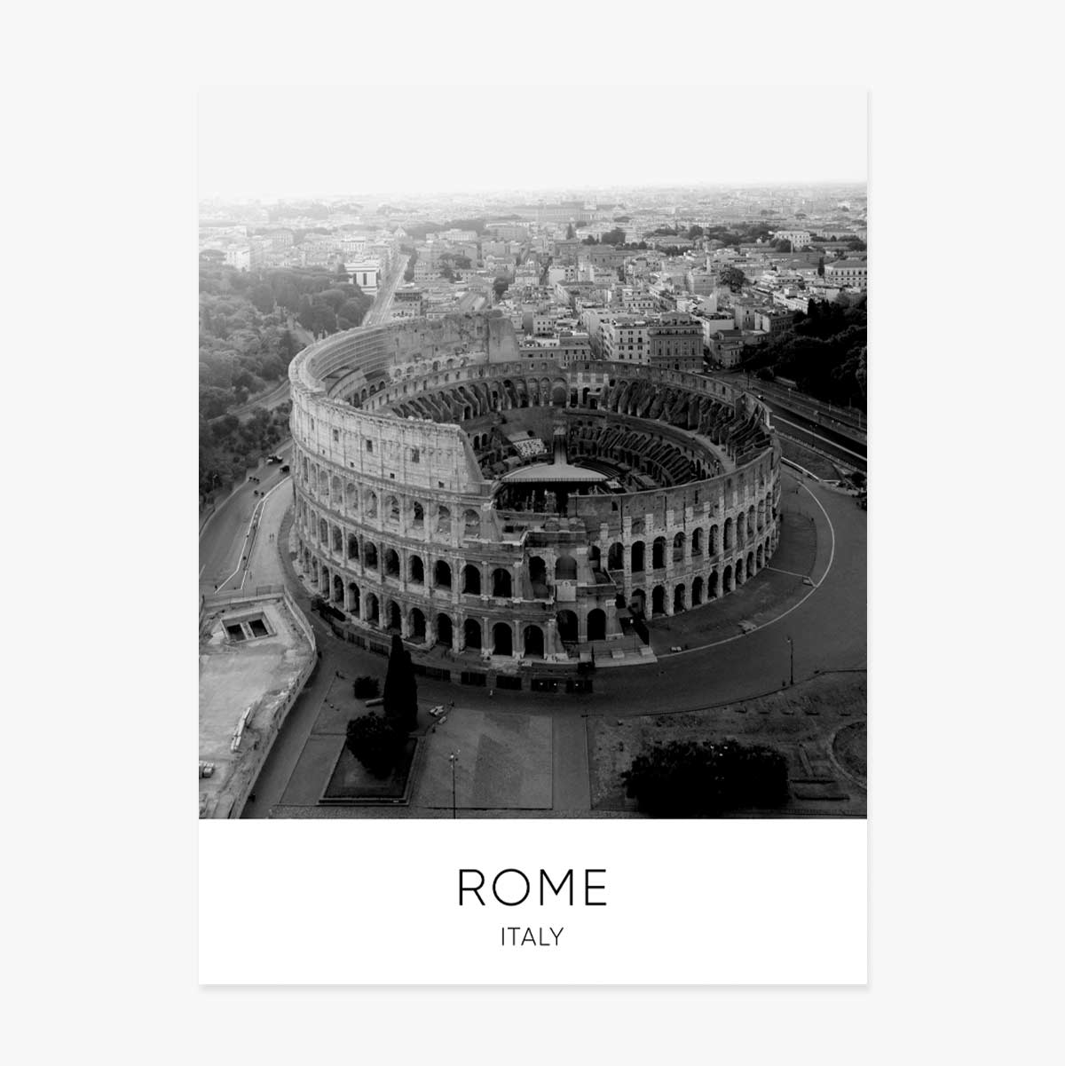 Affiche du Colisée de Rome, en Italie