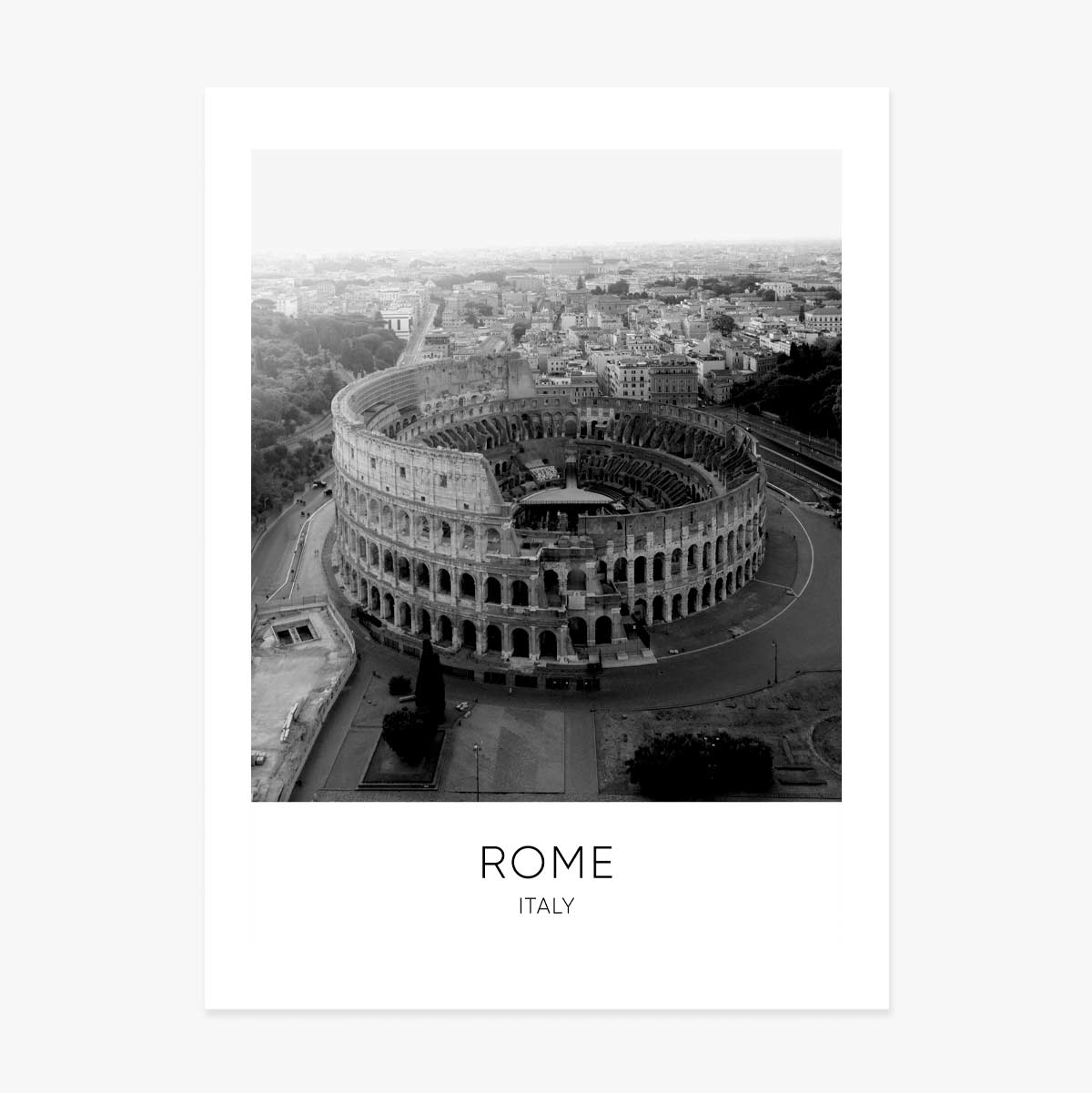 Affiche du Colisée de Rome, en Italie