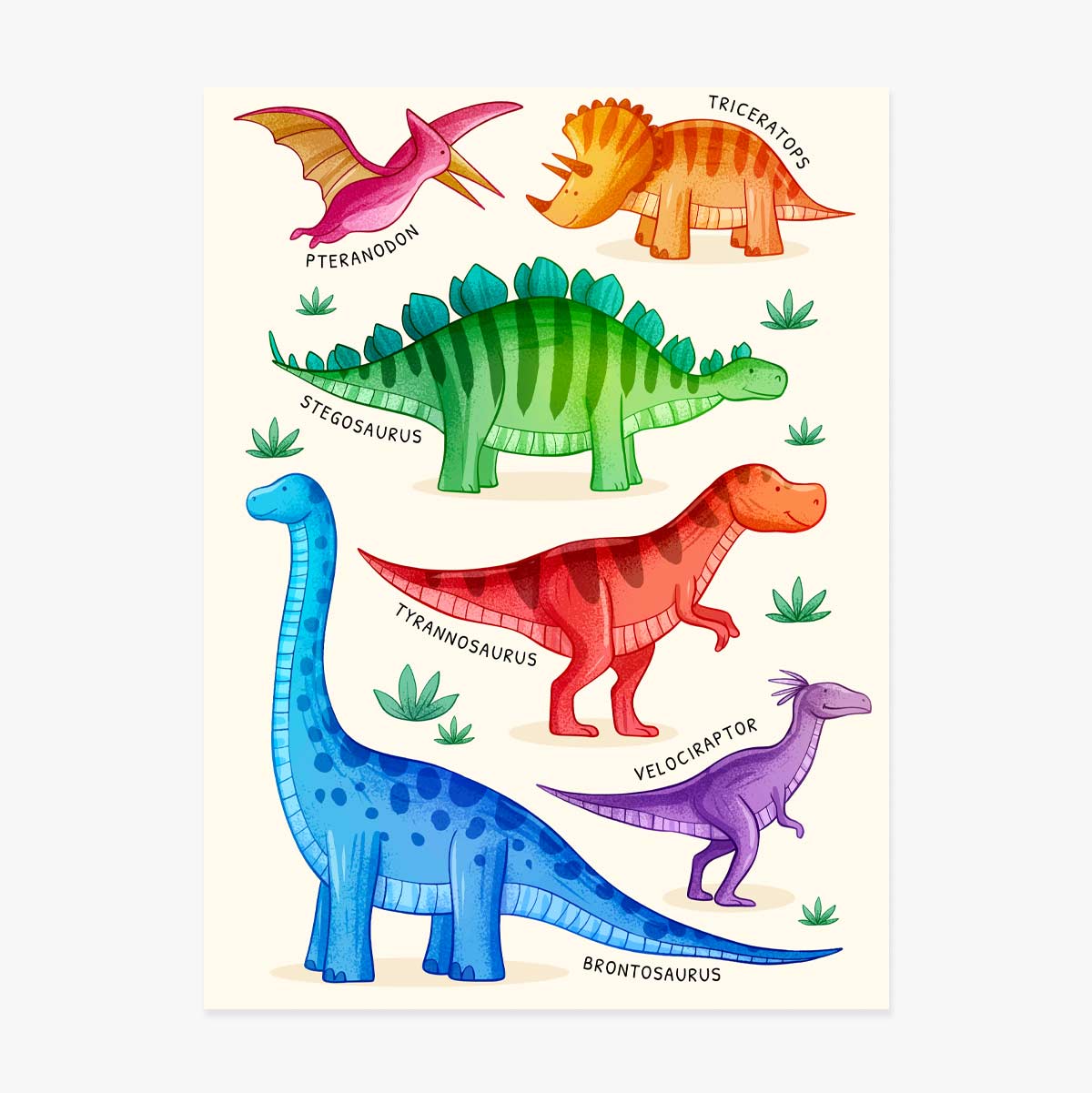 Affiche « Les dinosaures »