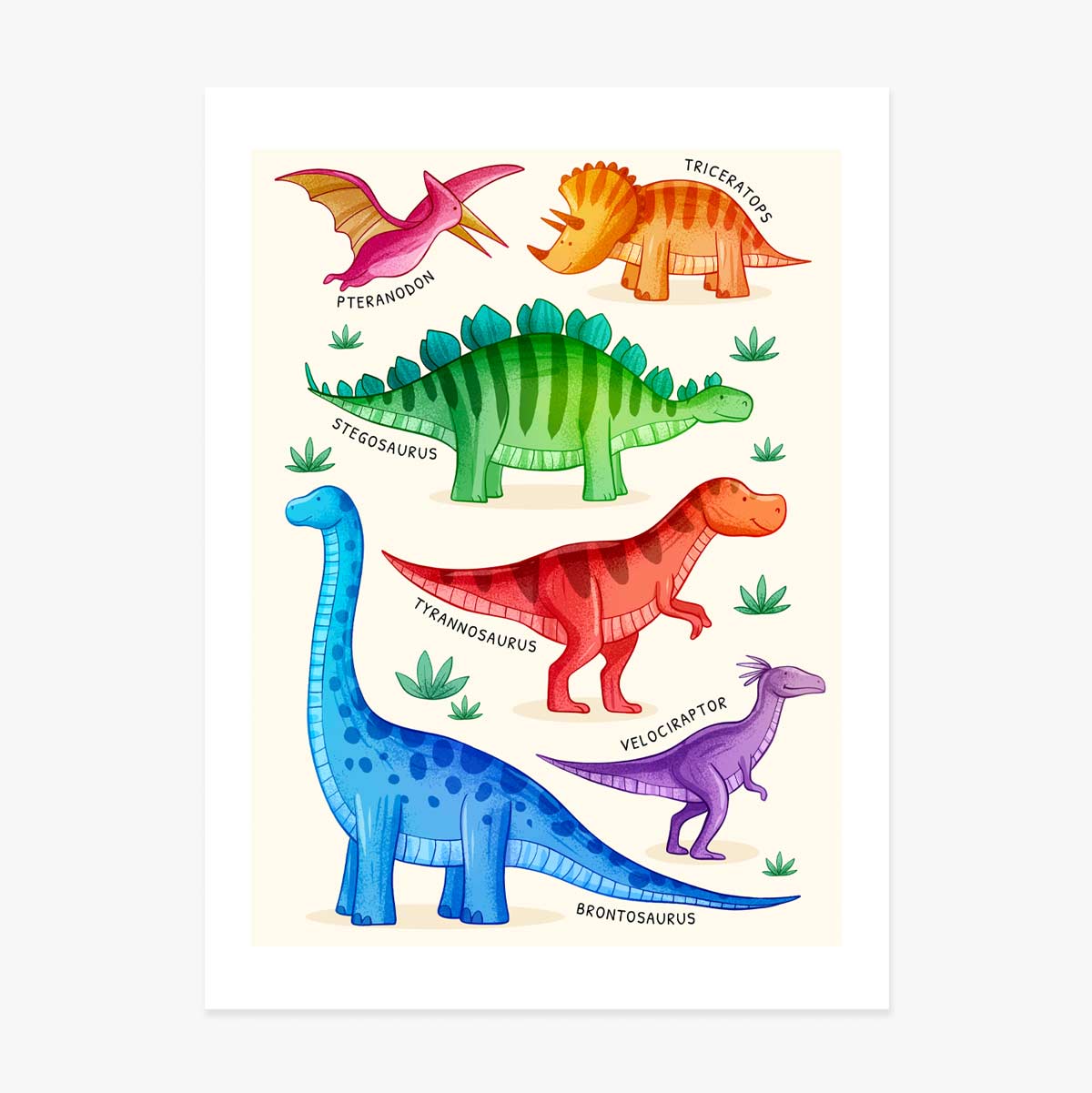 Affiche « Les dinosaures »