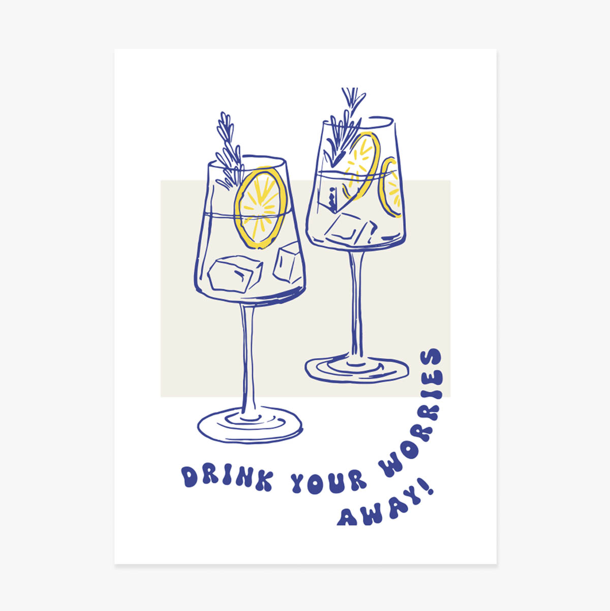 Affiche « Drink away »