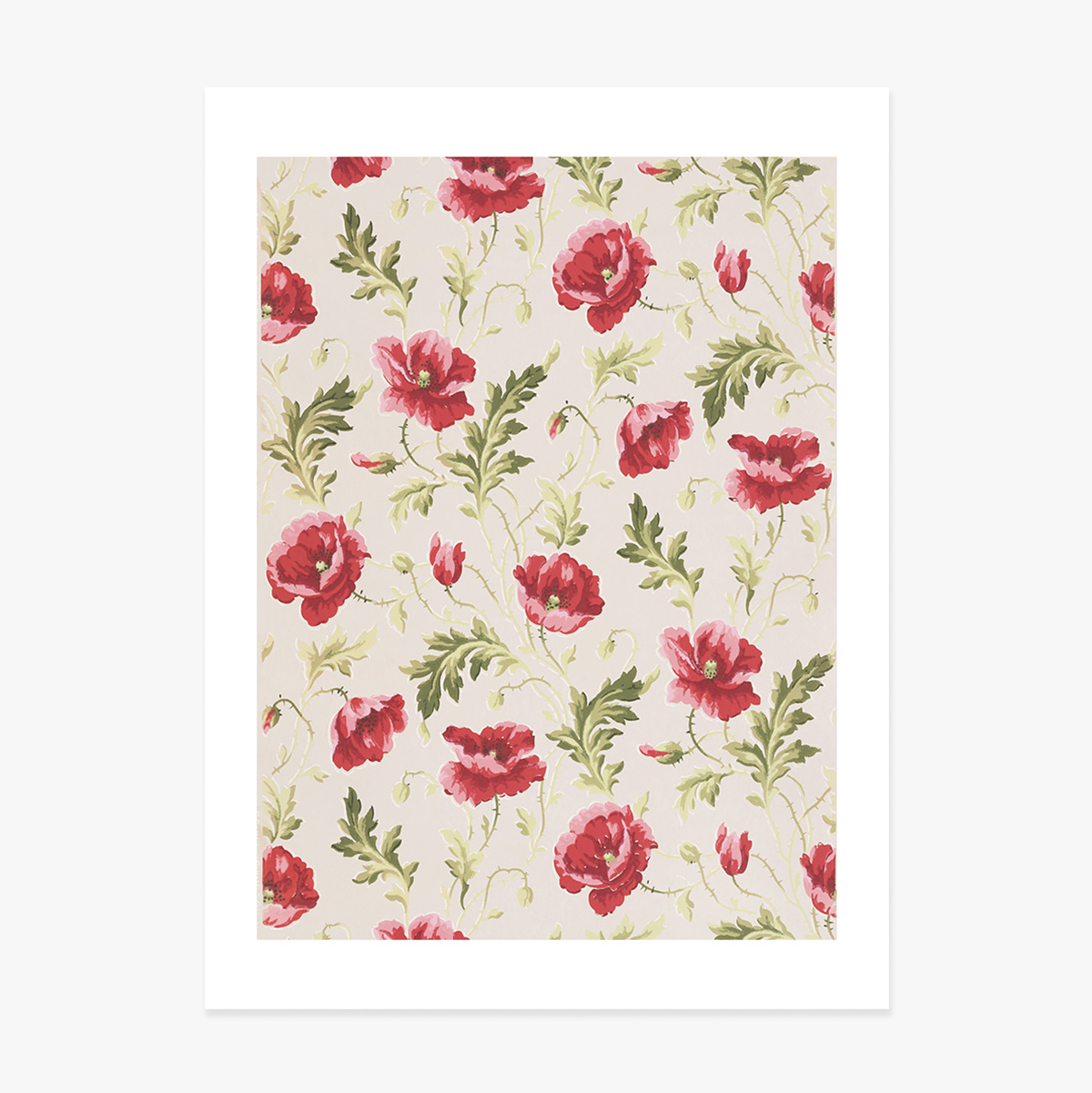 Affiche « Fleurs roses »