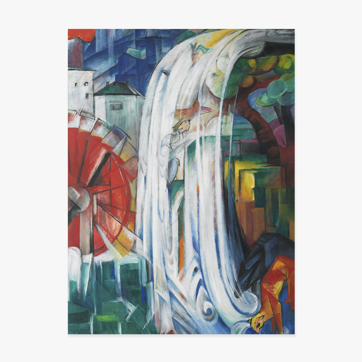 Affiche de Franz Marc, « Le moulin enchanté », 1913