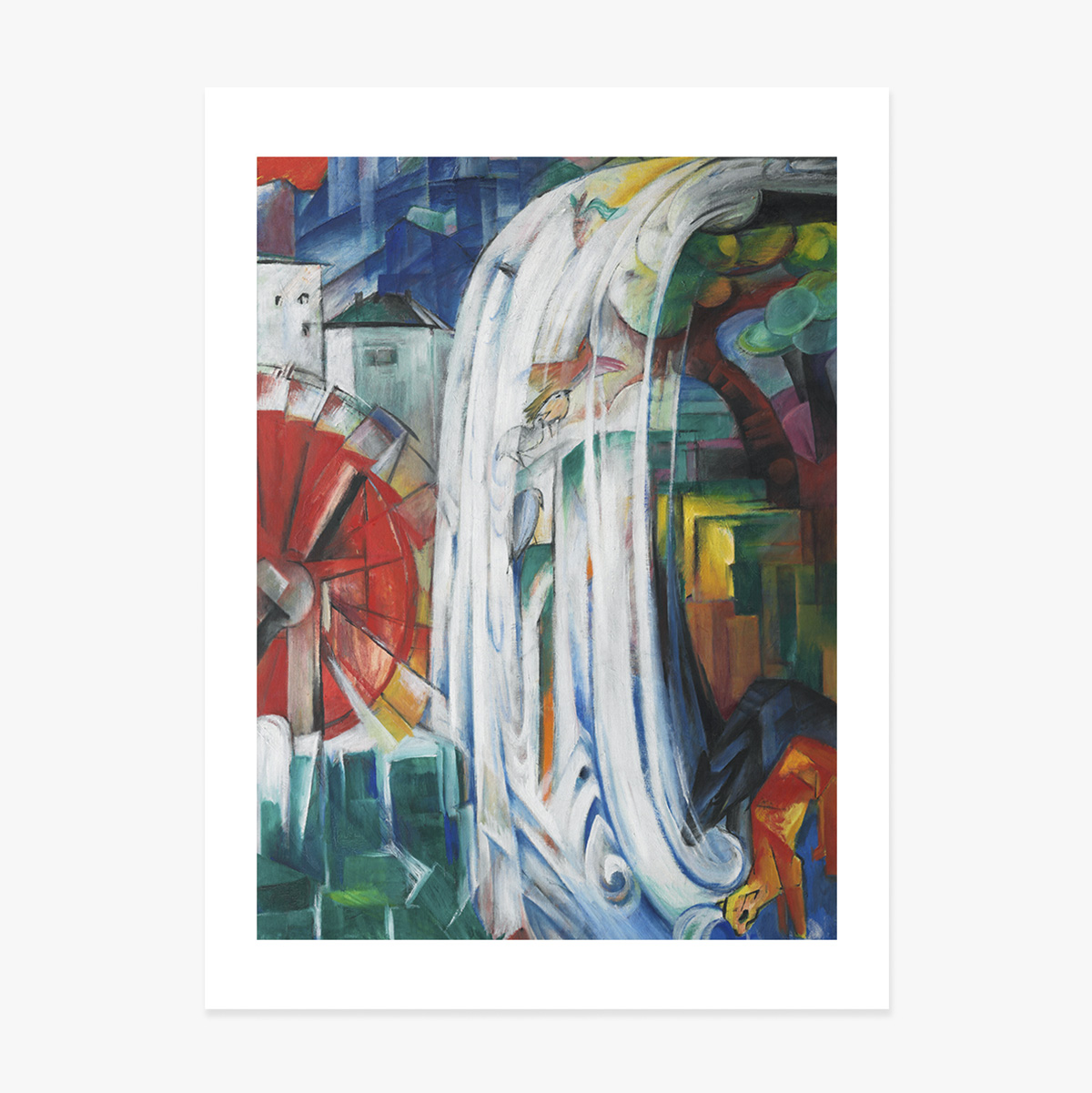 Affiche de Franz Marc, « Le moulin enchanté », 1913