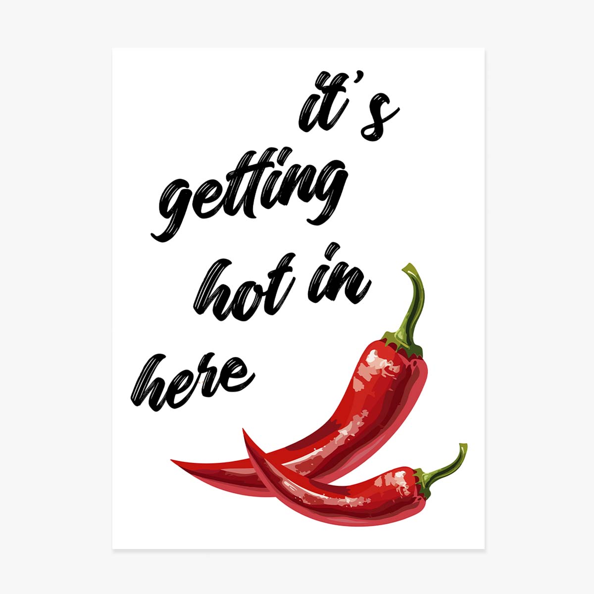 Affiche « Il commence à faire chaud ici »