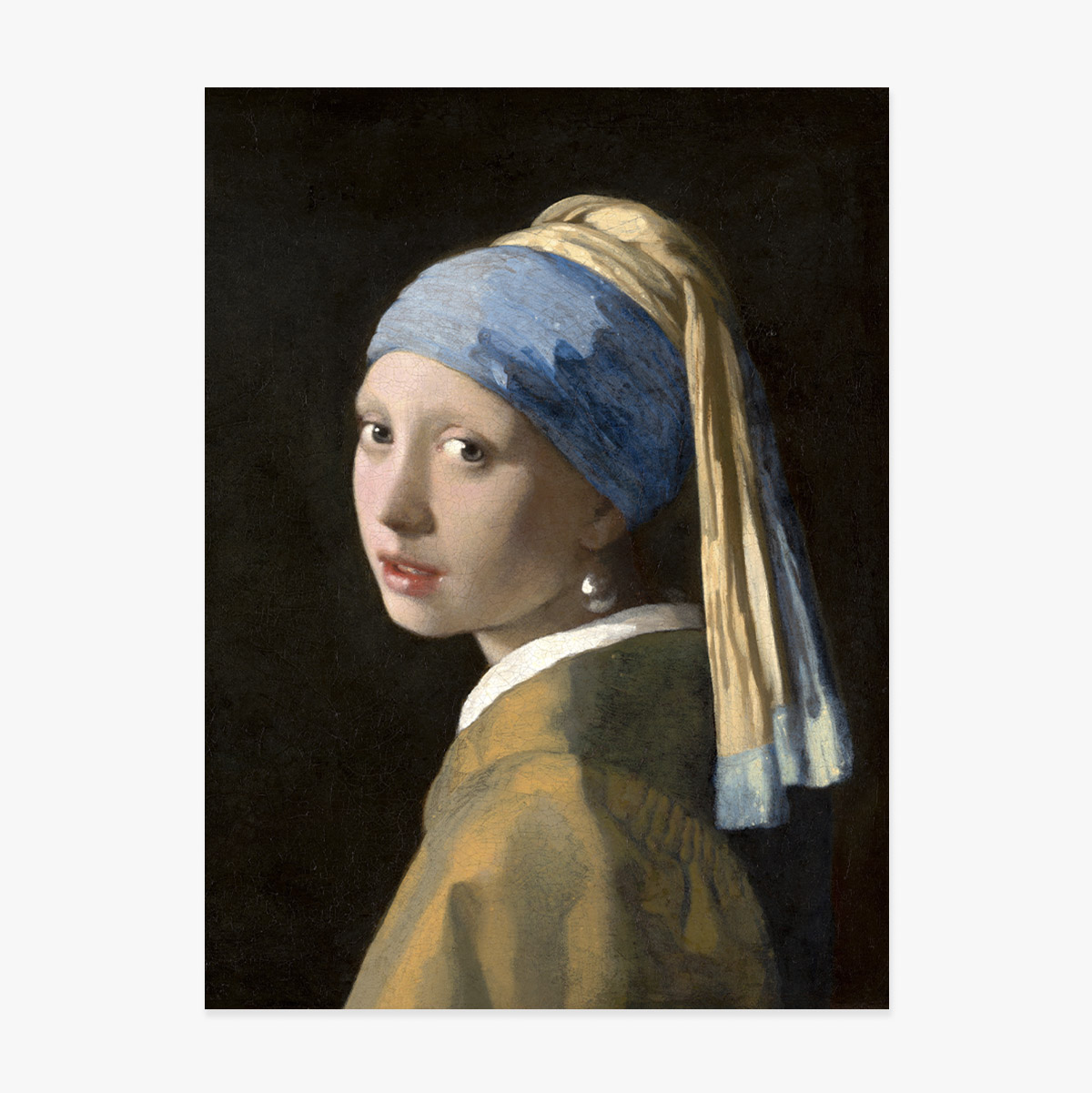 Affiche : Johannes Vermeer, La Jeune Fille à la perle, 1665
