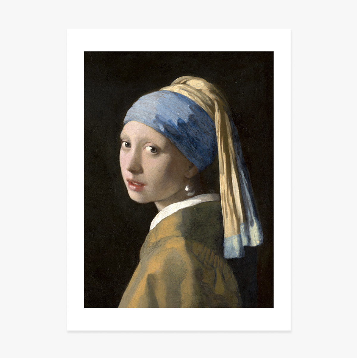 Affiche : Johannes Vermeer, La Jeune Fille à la perle, 1665