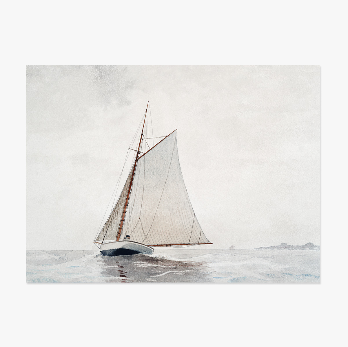Affiche au format paysage - Winslow Homer - Au large de Gloucester, 1880