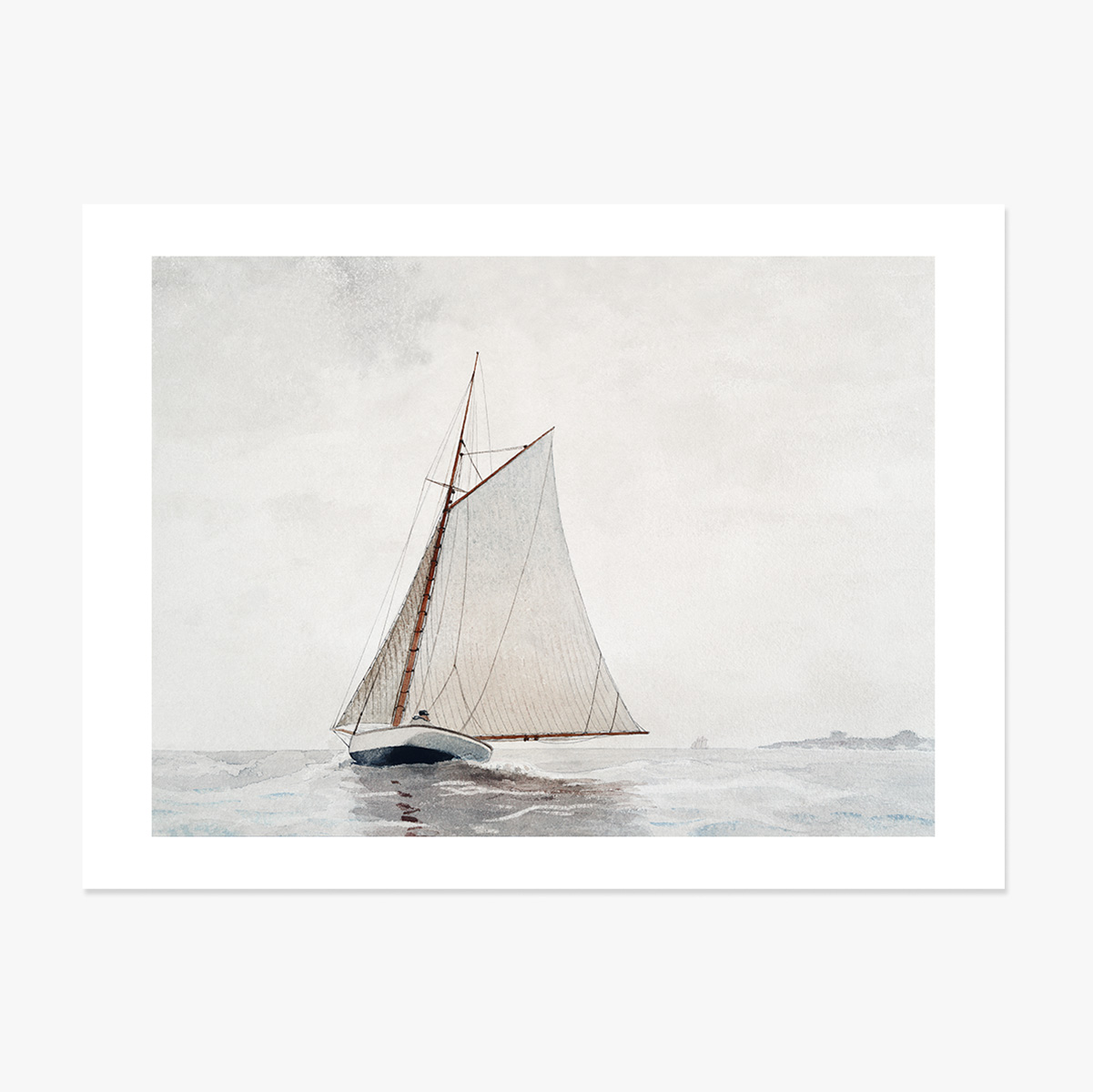 Affiche au format paysage - Winslow Homer - Au large de Gloucester, 1880