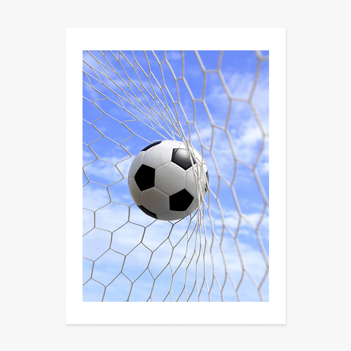 Affiche « Le ballon dans les filets »