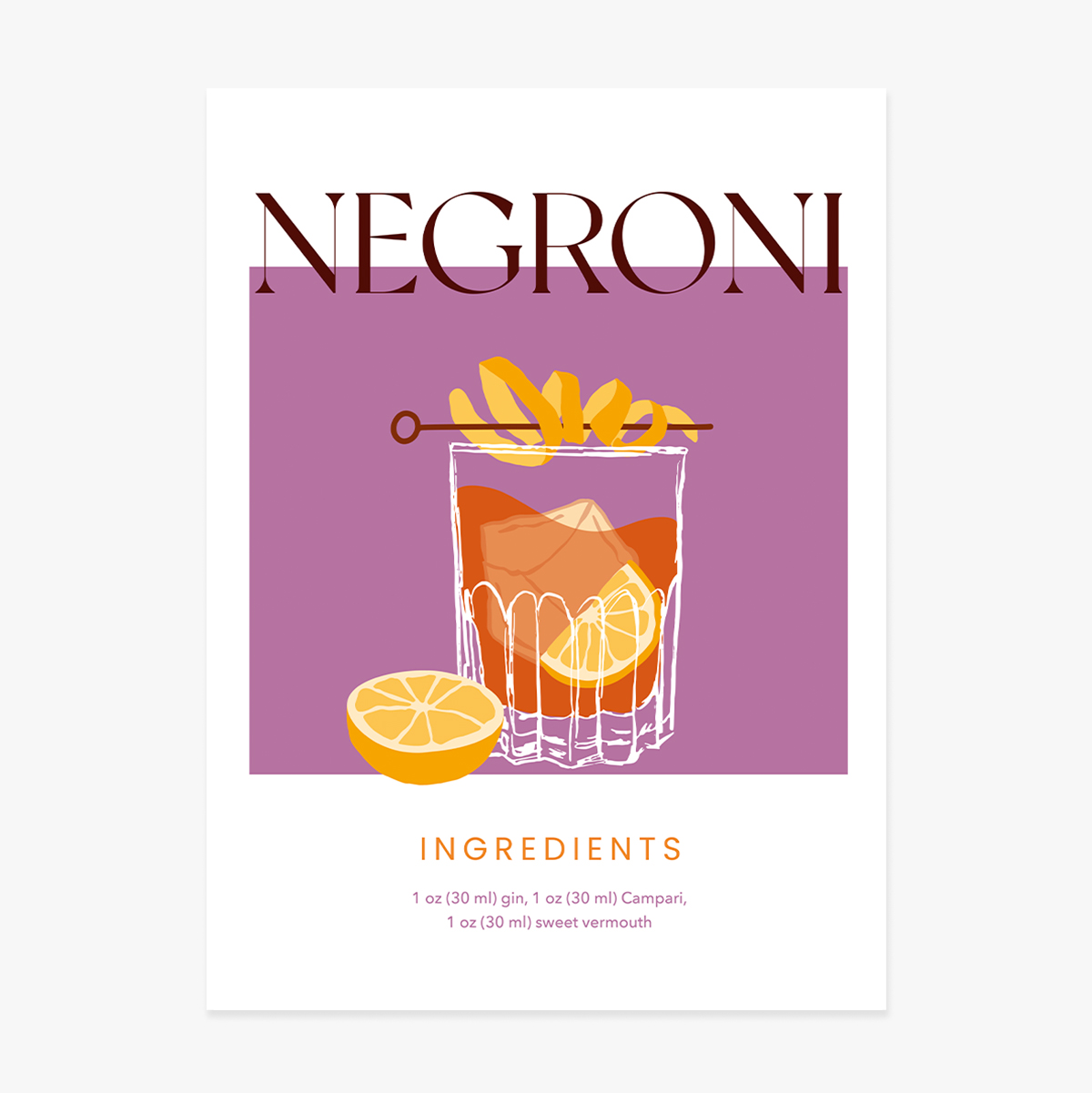 Affiche Negroni