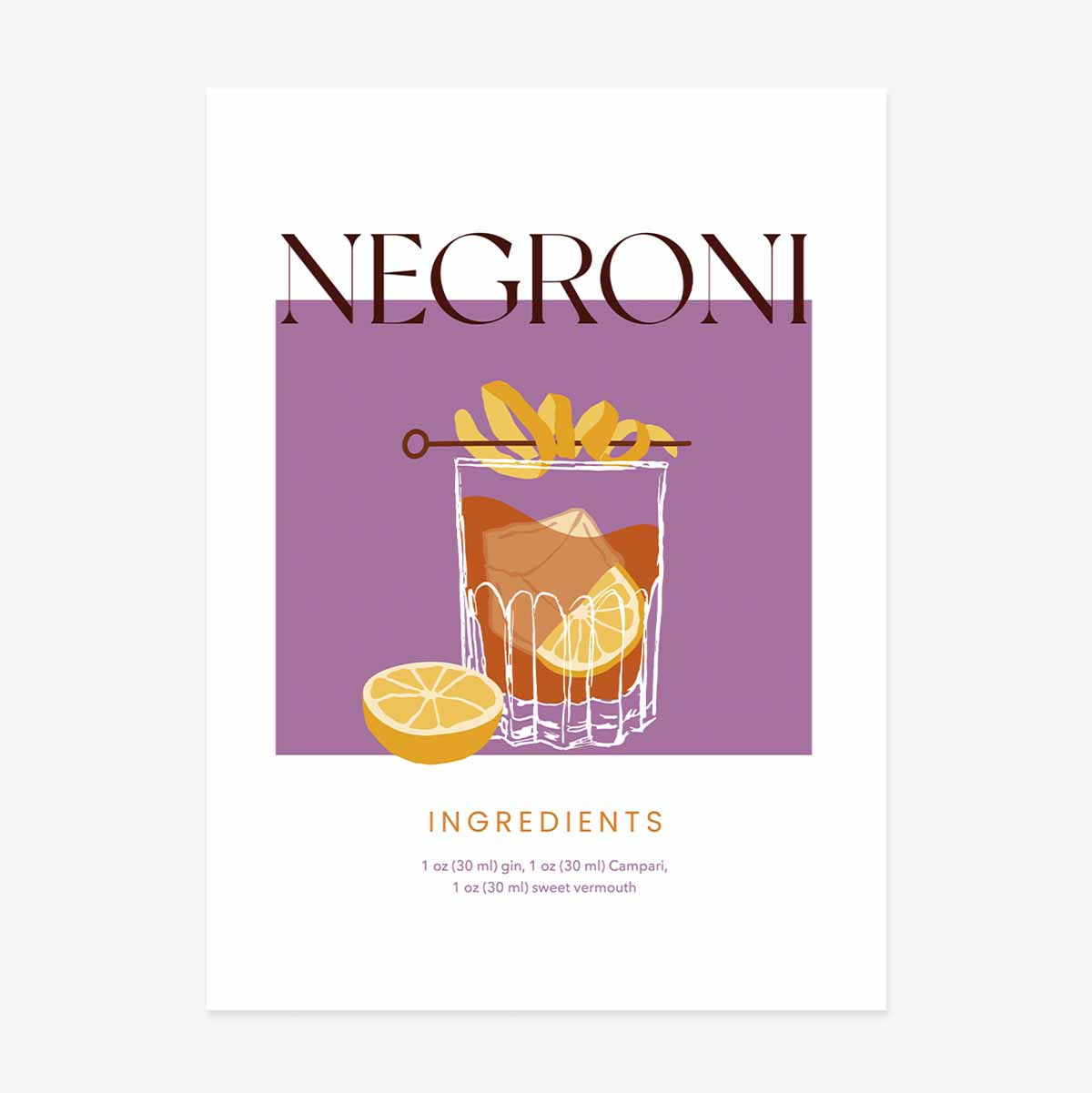Affiche Negroni