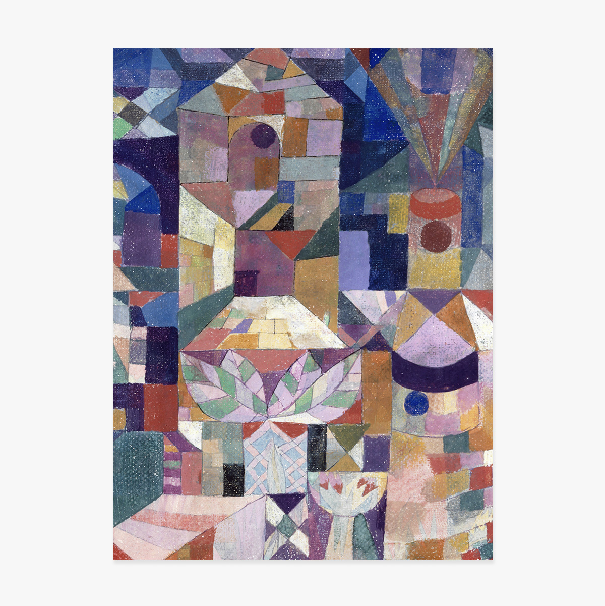 Affiche de Paul Klee, Burggarten, 1919
