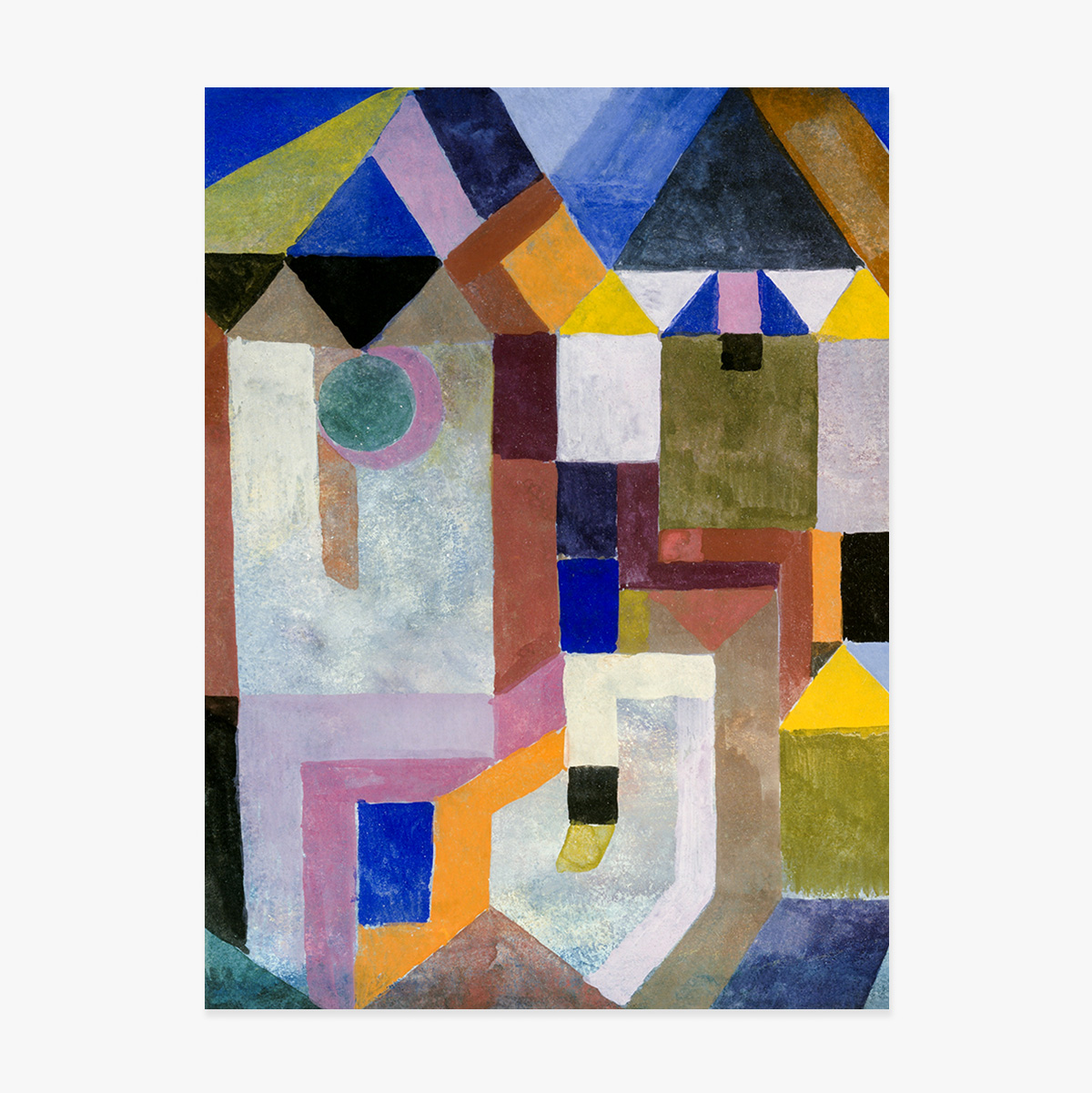 Affiche de Paul Klee, « Colorful Architecture », 1917
