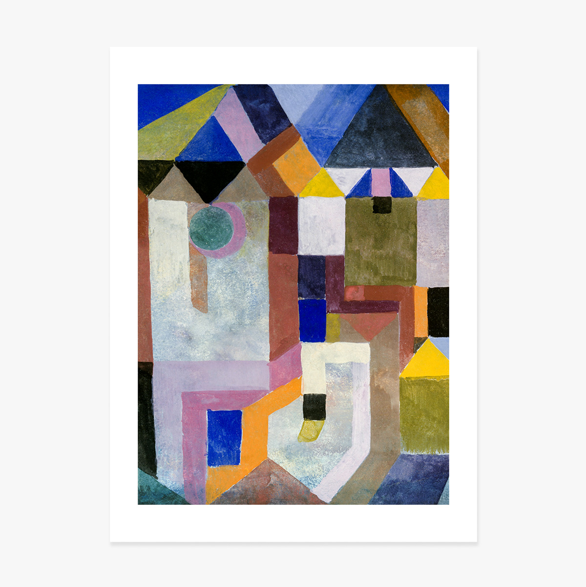 Affiche de Paul Klee, « Colorful Architecture », 1917