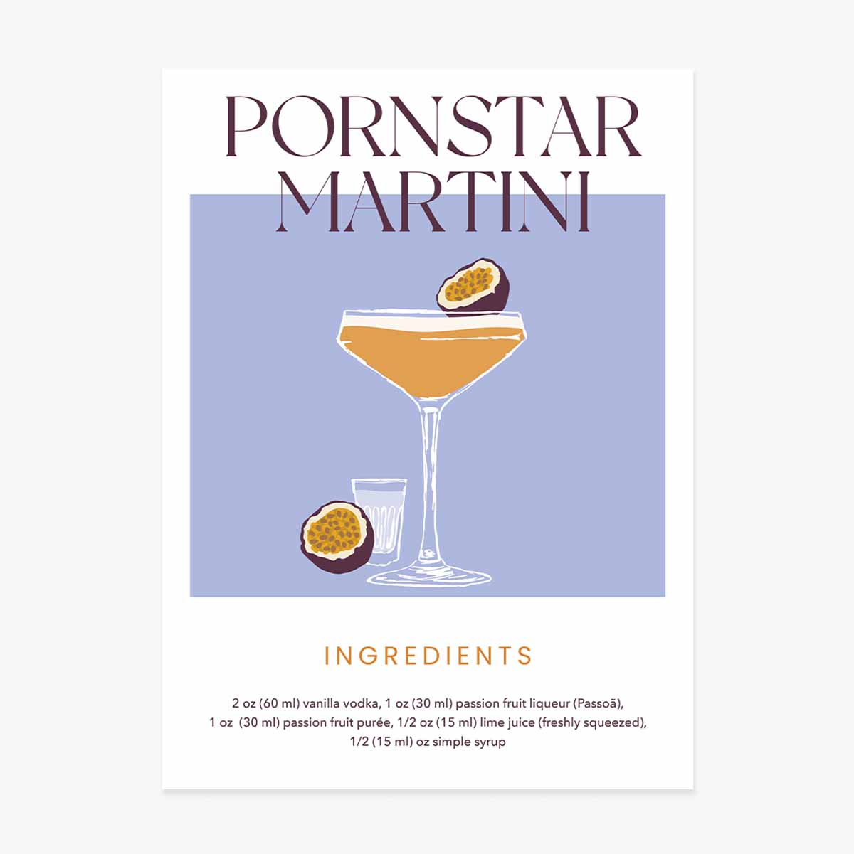 Affiche « Pornstar Martini »