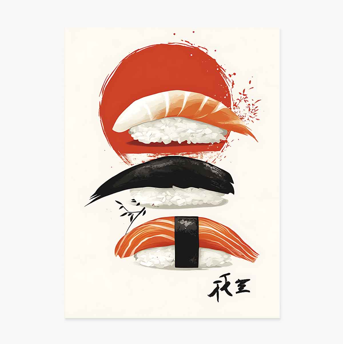 Affiche « Sushi art »