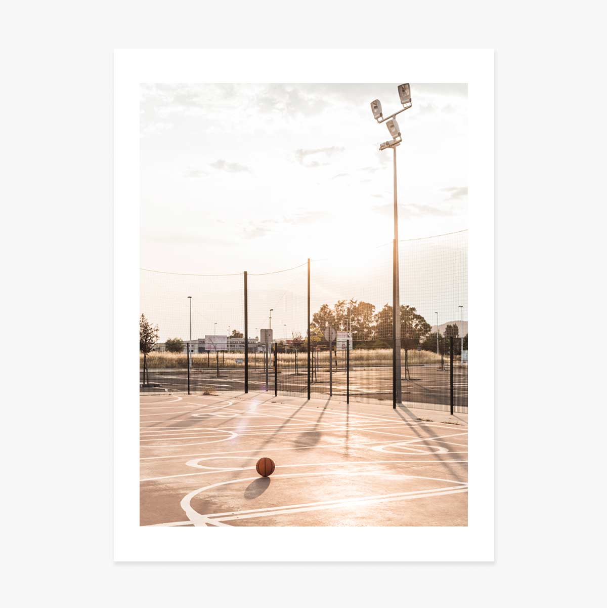 Affiche « Terrain de basket »