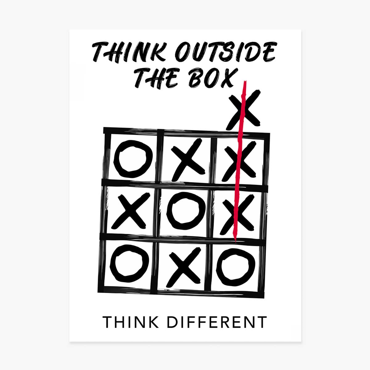 Affiche « Think outside the box »