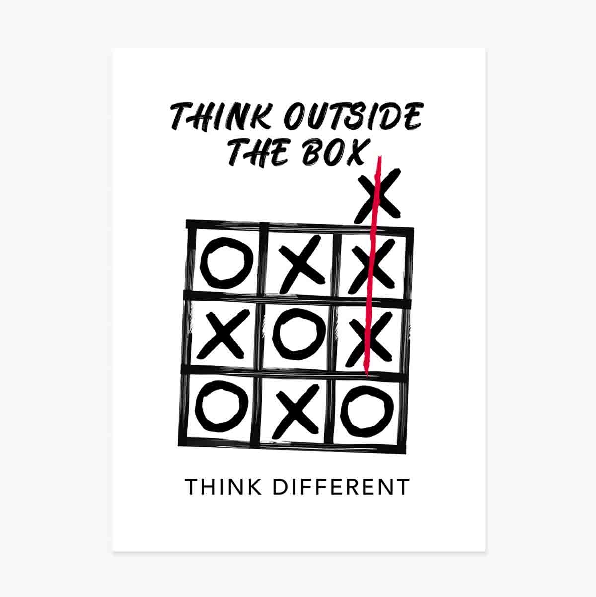 Affiche « Think outside the box »