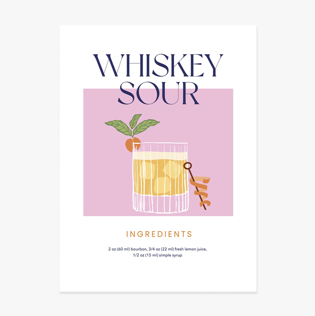 Affiche « Whiskey Sour »